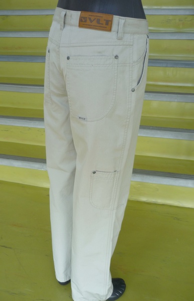 Pánské plátěné letní kalhoty s kapsou 